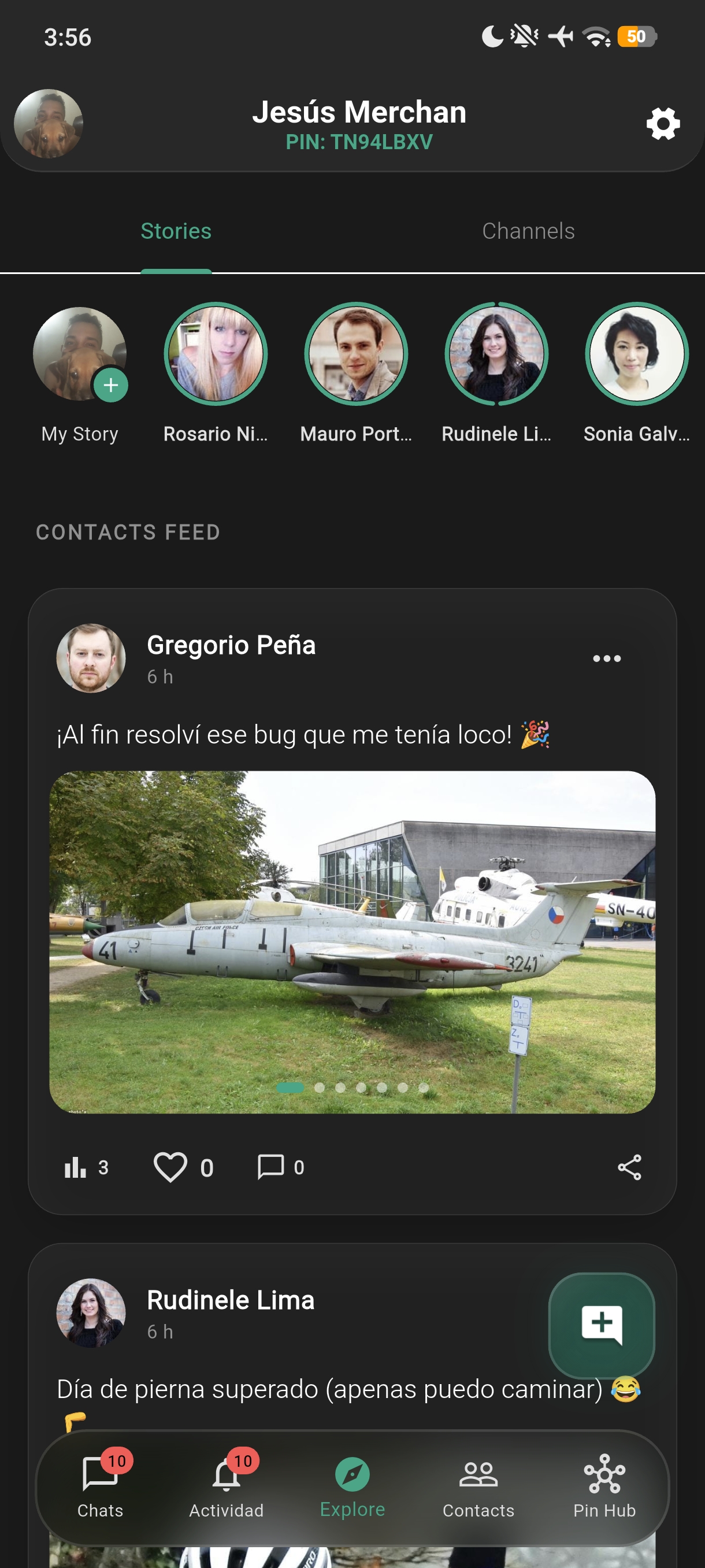 Pin Messenger Screenshot – Videos cortos Reels